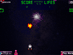 Флеш игра онлайн Сражение с пришельцами / Pink Alien Battle