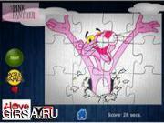 Флеш игра онлайн Розовая пантера Пазл / Pink Panther 4in1 Jigsaw