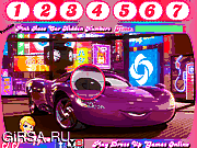Флеш игра онлайн Невидимые числа в розовой машине / Pink Race Car Hidden Numbers 