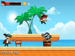 Флеш игра онлайн Пират убегай / Pirate Run Away