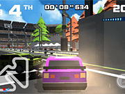 Флеш игра онлайн Пиксельные гонки 3D / Pixel Racing 3D