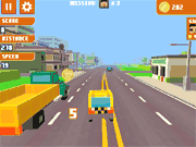 Флеш игра онлайн Пиксель Депо Дороги Такси