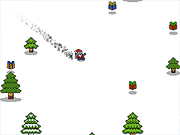 Флеш игра онлайн Пиксель Санта