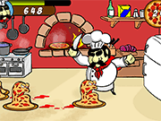 Флеш игра онлайн Пицца Сумасшедший Охотник Кухне Шеф-Повар