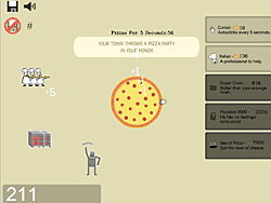 Флеш игра онлайн Толкатель пиццы