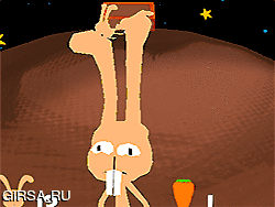 Флеш игра онлайн Тряпичный кролик / Pluto Rabbit Toss