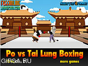Флеш игра онлайн Тайский бокс от Лунга / Po Vs Tai Lung Boxing