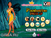 Флеш игра онлайн Наряд для Покахонтас / Pocahontas Dress Up Game 
