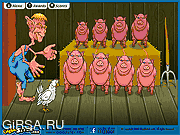 Флеш игра онлайн Тыкать Свинью / Poke A Pig