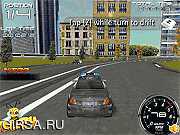Флеш игра онлайн Полицейский Автомобиль Дрейф
