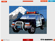 Флеш игра онлайн Полицейская машина - пазл / Police Car Jigsaw 