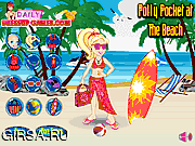 Флеш игра онлайн Полли на пляже / Polly Pocket At The Beach 