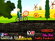 Флеш игра онлайн Полли на велосипеде / Polly Pocket Bike Bike 