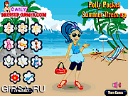 Флеш игра онлайн Наряд для Полли / Polly Pocket Summer Dress Up 