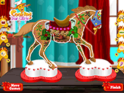 Флеш игра онлайн Пони Пряничные Украшения / Pony Gingerbread Decoration
