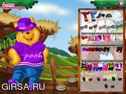Флеш игра онлайн Одежда Винни Пуха / Pooh Dress Up 