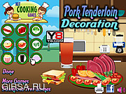 Флеш игра онлайн Блюда из свиной вырезки / Pork Tenderloin Decoration 