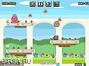 Флеш игра онлайн Поцелуй влюбленных / Pou Lovely Kiss