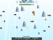 Флеш игра онлайн Снежный Барс Снежок Безумие / Powder Hound Snowball Madness