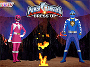Флеш игра онлайн Могучие Рейнджеры Одеваются / Power Rangers Dress Up