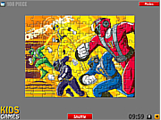 Флеш игра онлайн Влиятельные рэйнджеры. Пазл / Power Rangers Puzzle