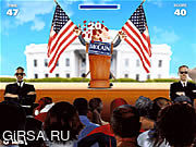 Флеш игра онлайн Presidential Toss off