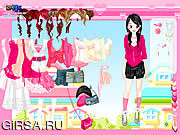 Флеш игра онлайн Pretty in Pink Dress Up