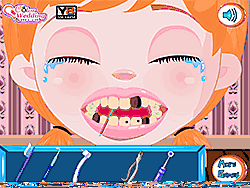Флеш игра онлайн Принцесса Анна лечит зубы
