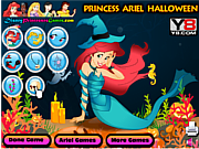 Флеш игра онлайн Принцесса Ариель на Хэллуин