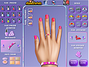 Флеш игра онлайн Маникюр для принцессы Авроры / Princess Aurora Nails Makeover 