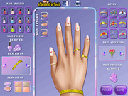 Флеш игра онлайн Принцесса Белль Макияж Ногти  / Princess Belle Nails Makeover
