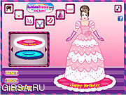 Флеш игра онлайн Принцесса украшает торт