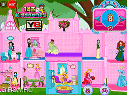 Флеш игра онлайн Кукольный дом принцессы
