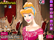 Флеш игра онлайн Золушка. Макияж / Princess Cinderella Makeup Game 