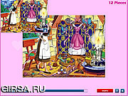 Флеш игра онлайн Золушка. Головоломка / Princess Cinderella Puzzle 