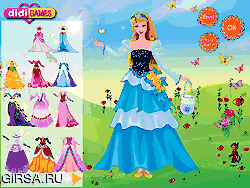 Флеш игра онлайн Одевается принцесса