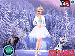 Флеш игра онлайн Код принцесса Эльза платье / Princess Elsa dress code