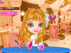 Флеш игра онлайн Сказочная принцесса в парикмахерской