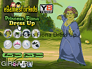 Флеш игра онлайн Принцесса Фиона / Princess Fiona Dress Up 
