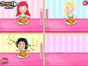 Флеш игра онлайн Конкурс Принцесса Хот-Доги Едят / Princess Hotdogs Eating Contest
