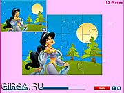 Флеш игра онлайн Принцесса Жасмин - пазл / Princess Jasmine Puzzle 