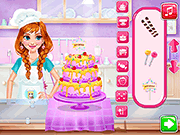 Флеш игра онлайн Принцесса Кухня Истории: День Рождения Торт