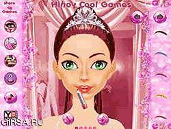Флеш игра онлайн Принцесса макияж и спа / Princess Makeup and Spa