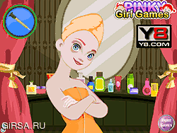Флеш игра онлайн Принцесса Мерида Макияж Спа Для Лица / Princess Merida Spa Facial Makeover