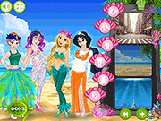 Флеш игра онлайн Парад Принцесса Русалка  / Princess Mermaid Parade