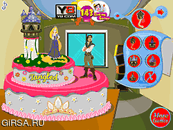 Флеш игра онлайн Принцесса Рапунцель Торт