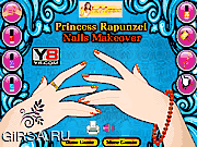 Флеш игра онлайн Маникюр для принцессы Рапунзель