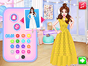 Флеш игра онлайн Принцесса Ретро Шикарный Дизайн Платье