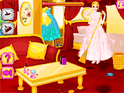 Флеш игра онлайн Уборка у принцессы дома / Princess Room Cleaning