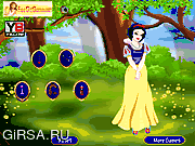 Флеш игра онлайн Наряд для белоснежки / Princess Snow White Dress Up